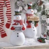 19 Inch Mr. Snowman Figurines Set Of 2 Assorted -Decorative Candle Shop two snowmen new lifestyle i