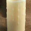 Unscented Ivory Drip 3x6 Battery Operated Candle With Dual Timer 1 Unscented Ivory Drip 3x6 Battery Operated Candle With Dual Timer -Decorative Candle Shop unscented 3x6 1