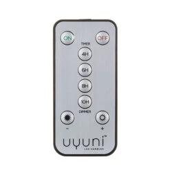 Uyuni 3 Inch X 7 Inch White Pillar Candle - Remote Ready -Decorative Candle Shop uyuni remote main