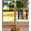 Traditional Flameless Window Candle Bright Dual Sided Bulb - Brass Finish - Timer 2 Traditional Flameless Window Candle Bright Dual Sided Bulb - Brass Finish - Timer -Decorative Candle Shop wb main 2