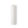 Uyuni 3 Inch X 9 Inch White Pillar Candle - Remote Ready