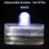 White Waterproof Tea Light - Box Of 10
