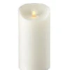 Moving Flame White Candle Battery Operated 3.5 X 7 - Timer - Remote Ready -Decorative Candle Shop white moving flame 7 inch