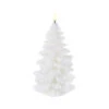 Uyuni 4.25 X 8 Inch White Christmas Tree Candle - Remote Ready