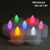 Wholesale LED Color Changing Tea Lights 144 Pcs -Decorative Candle Shop wholesale cc tall tealights
