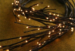 Electric Lighted Willow Garland - 96 Bulbs 5 Feet -Decorative Candle Shop will garland main